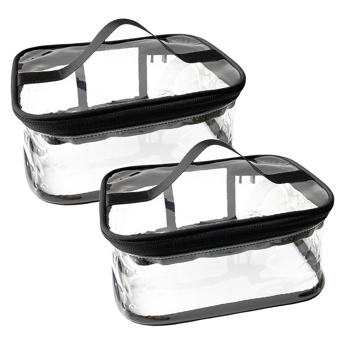Toiletry Bag Makeup Cosmetic Clear Bag Portable Waterproof Transparent Travel Storage Green
