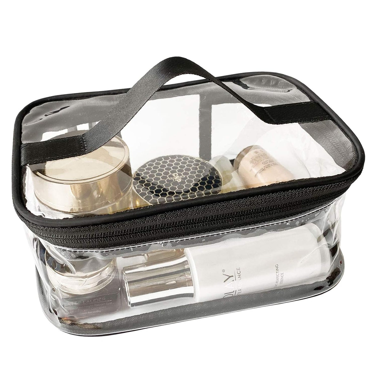 Toiletry Bag Makeup Cosmetic Clear Bag Portable Waterproof Transparent Travel Storage Green