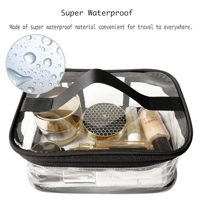 Toiletry Bag Makeup Cosmetic Clear Bag Portable Waterproof Transparent Travel Storage Green