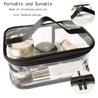 Toiletry Bag Makeup Cosmetic Clear Bag Portable Waterproof Transparent Travel Storage Green