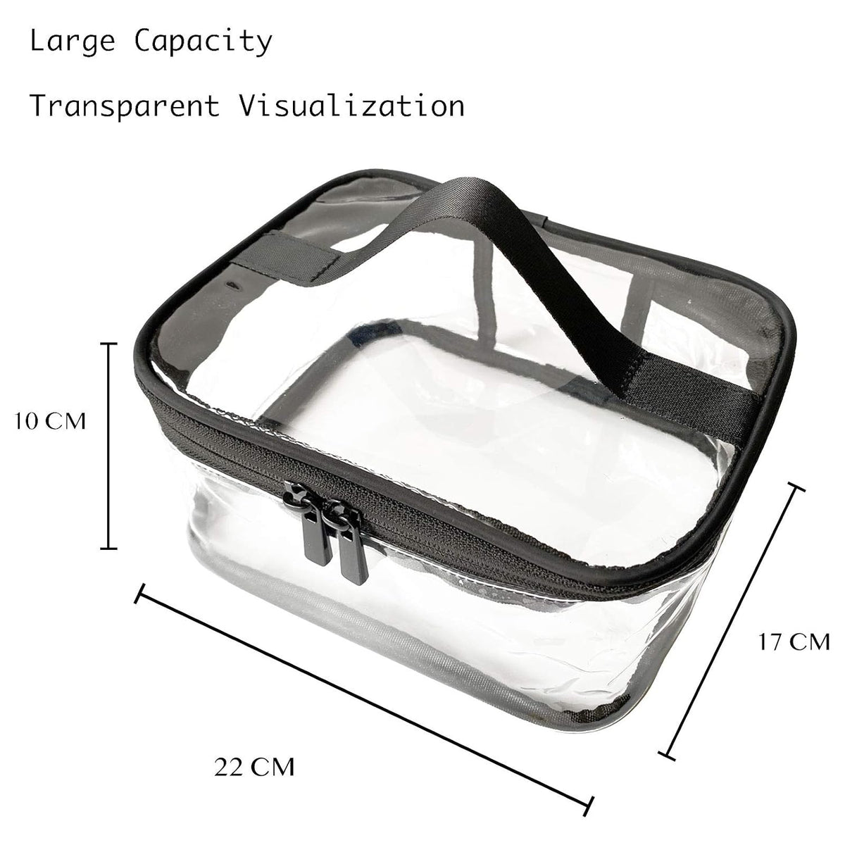 Toiletry Bag Makeup Cosmetic Clear Bag Portable Waterproof Transparent Travel Storage Green