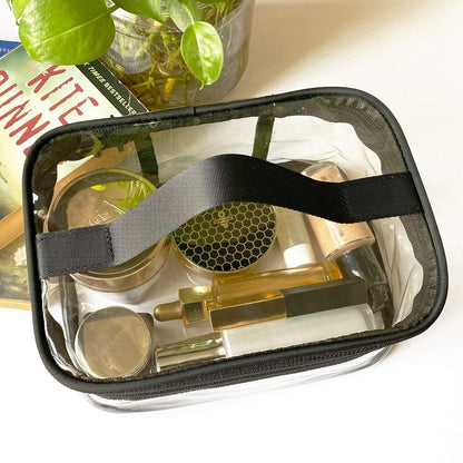 Toiletry Bag Makeup Cosmetic Clear Bag Portable Waterproof Transparent Travel Storage Green