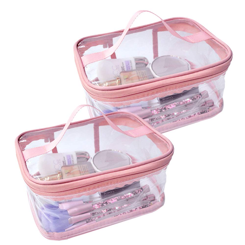 Toiletry Bag Makeup Cosmetic Clear Bag Portable Waterproof Transparent Travel Storage Green
