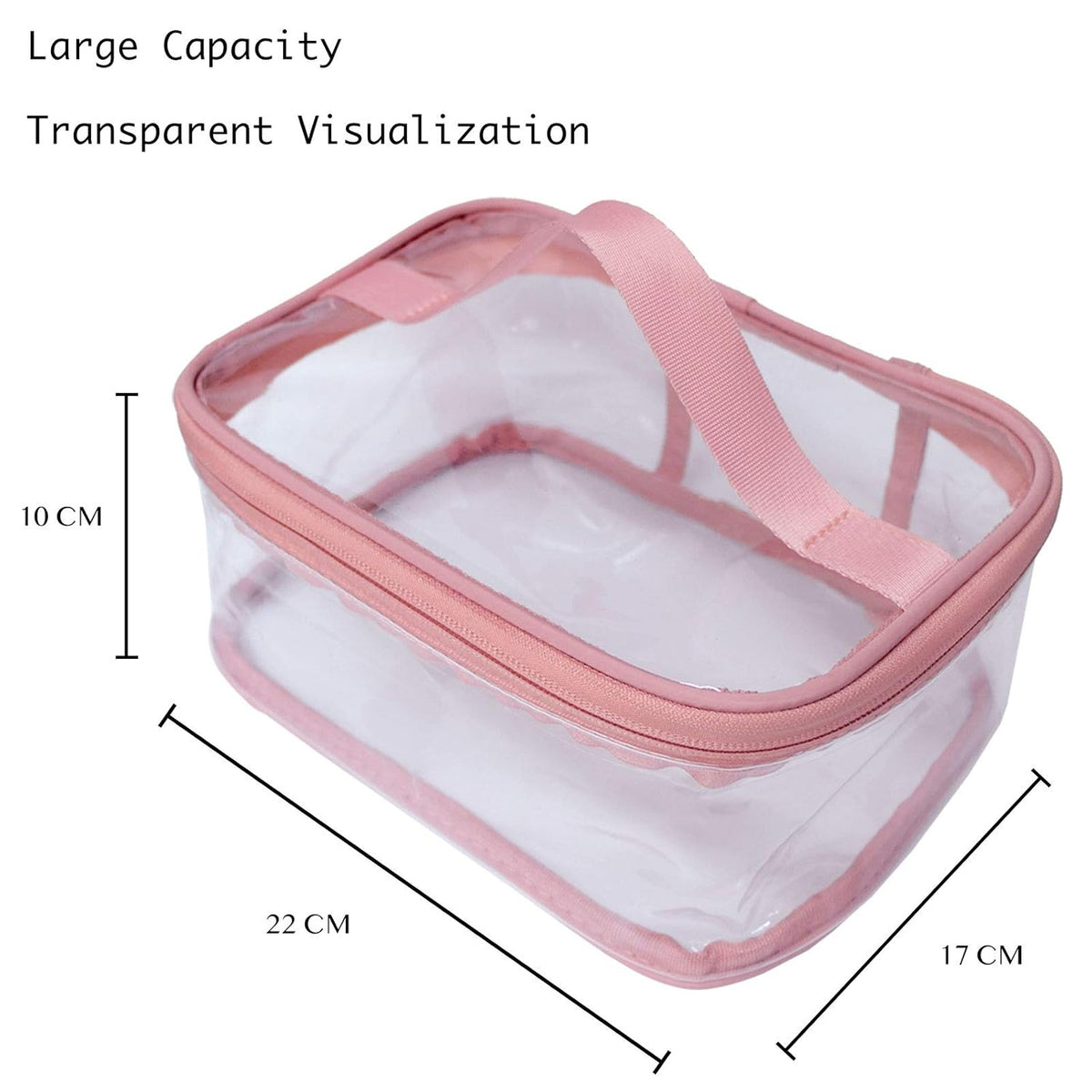 Toiletry Bag Makeup Cosmetic Clear Bag Portable Waterproof Transparent Travel Storage Green