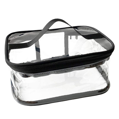 Toiletry Bag Makeup Cosmetic Clear Bag Portable Waterproof Transparent Travel Storage Green
