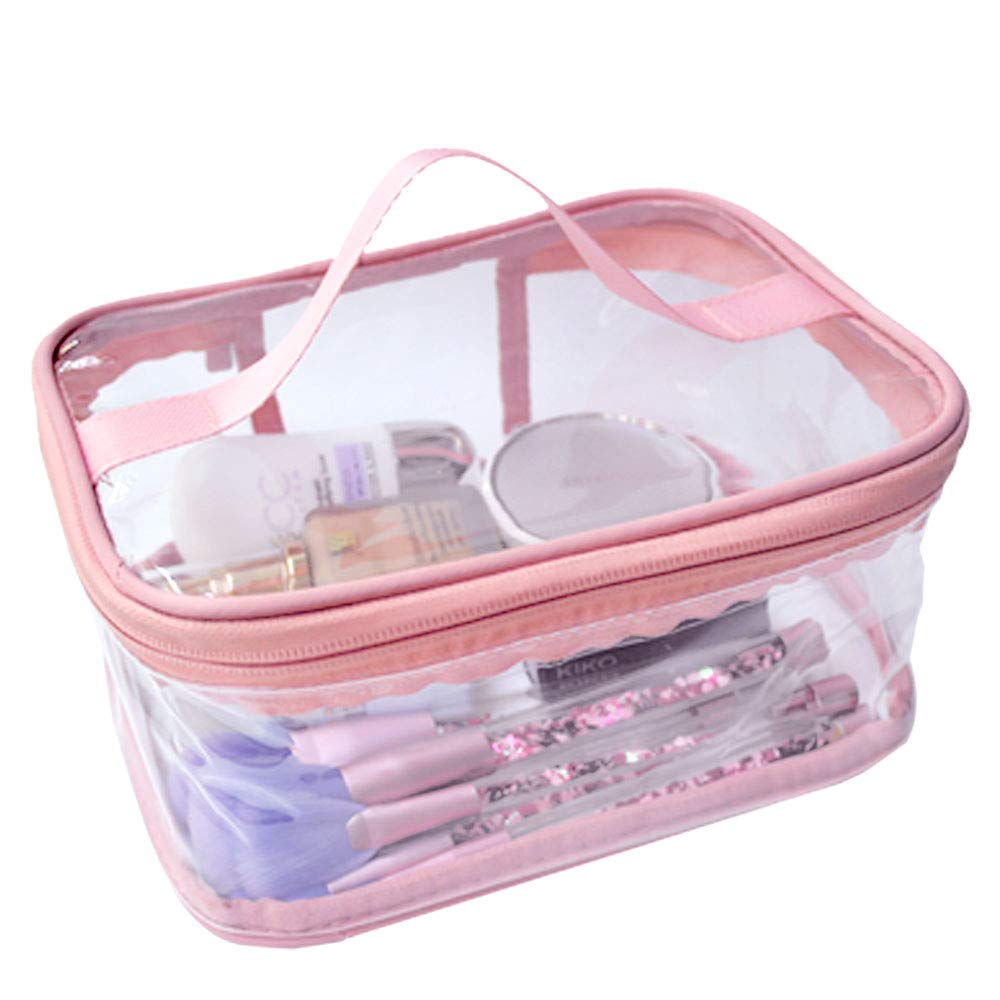 Toiletry Bag Makeup Cosmetic Clear Bag Portable Waterproof Transparent Travel Storage Green