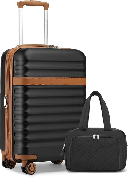 Airline Approved Carry On Luggage 22x14x9 inches, with TSA Lock, 20 Inch Expandable Lightweight Hardshell Suitcase (Navy, Suitable for 1-3 Days of Travel)