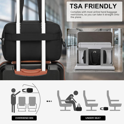 Airline Approved Carry On Luggage 22x14x9 inches, with TSA Lock, 20 Inch Expandable Lightweight Hardshell Suitcase (Navy, Suitable for 1-3 Days of Travel)