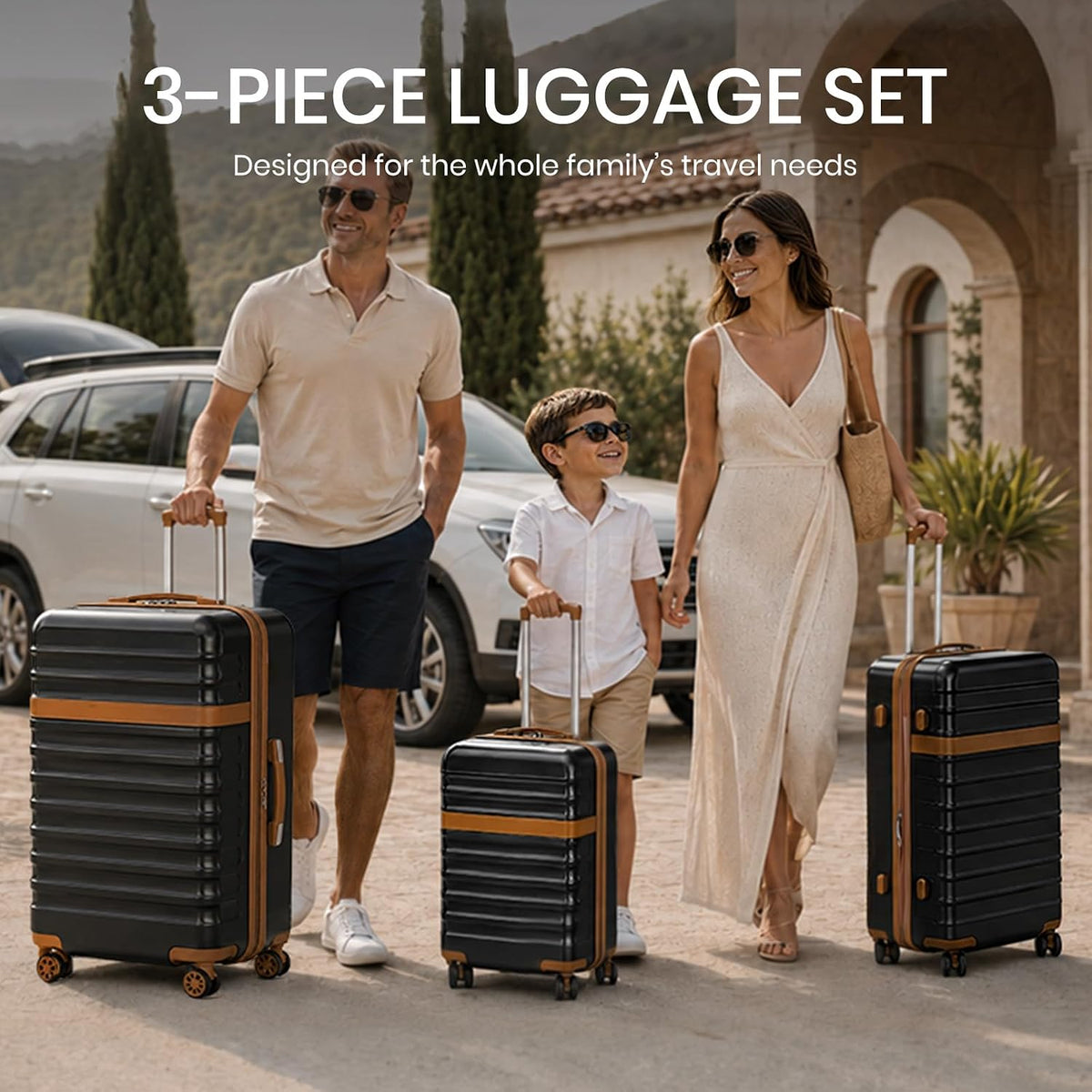 Airline Approved Carry On Luggage 22x14x9 inches, with TSA Lock, 20 Inch Expandable Lightweight Hardshell Suitcase (Navy, Suitable for 1-3 Days of Travel)