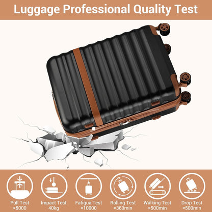 Airline Approved Carry On Luggage 22x14x9 inches, with TSA Lock, 20 Inch Expandable Lightweight Hardshell Suitcase (Navy, Suitable for 1-3 Days of Travel)