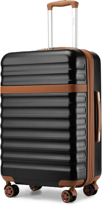 Airline Approved Carry On Luggage 22x14x9 inches, with TSA Lock, 20 Inch Expandable Lightweight Hardshell Suitcase (Navy, Suitable for 1-3 Days of Travel)