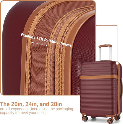 Airline Approved Carry On Luggage 22x14x9 inches, with TSA Lock, 20 Inch Expandable Lightweight Hardshell Suitcase (Navy, Suitable for 1-3 Days of Travel)