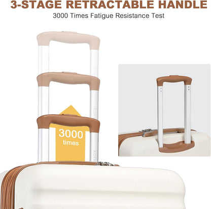 Airline Approved Carry On Luggage 22x14x9 inches, with TSA Lock, 20 Inch Expandable Lightweight Hardshell Suitcase (Navy, Suitable for 1-3 Days of Travel)