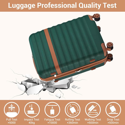 Airline Approved Carry On Luggage 22x14x9 inches, with TSA Lock, 20 Inch Expandable Lightweight Hardshell Suitcase (Navy, Suitable for 1-3 Days of Travel)