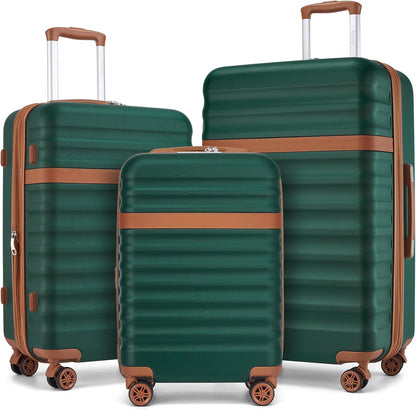 Airline Approved Carry On Luggage 22x14x9 inches, with TSA Lock, 20 Inch Expandable Lightweight Hardshell Suitcase (Navy, Suitable for 1-3 Days of Travel)