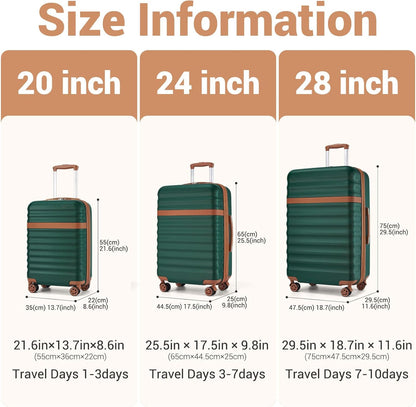 Airline Approved Carry On Luggage 22x14x9 inches, with TSA Lock, 20 Inch Expandable Lightweight Hardshell Suitcase (Navy, Suitable for 1-3 Days of Travel)