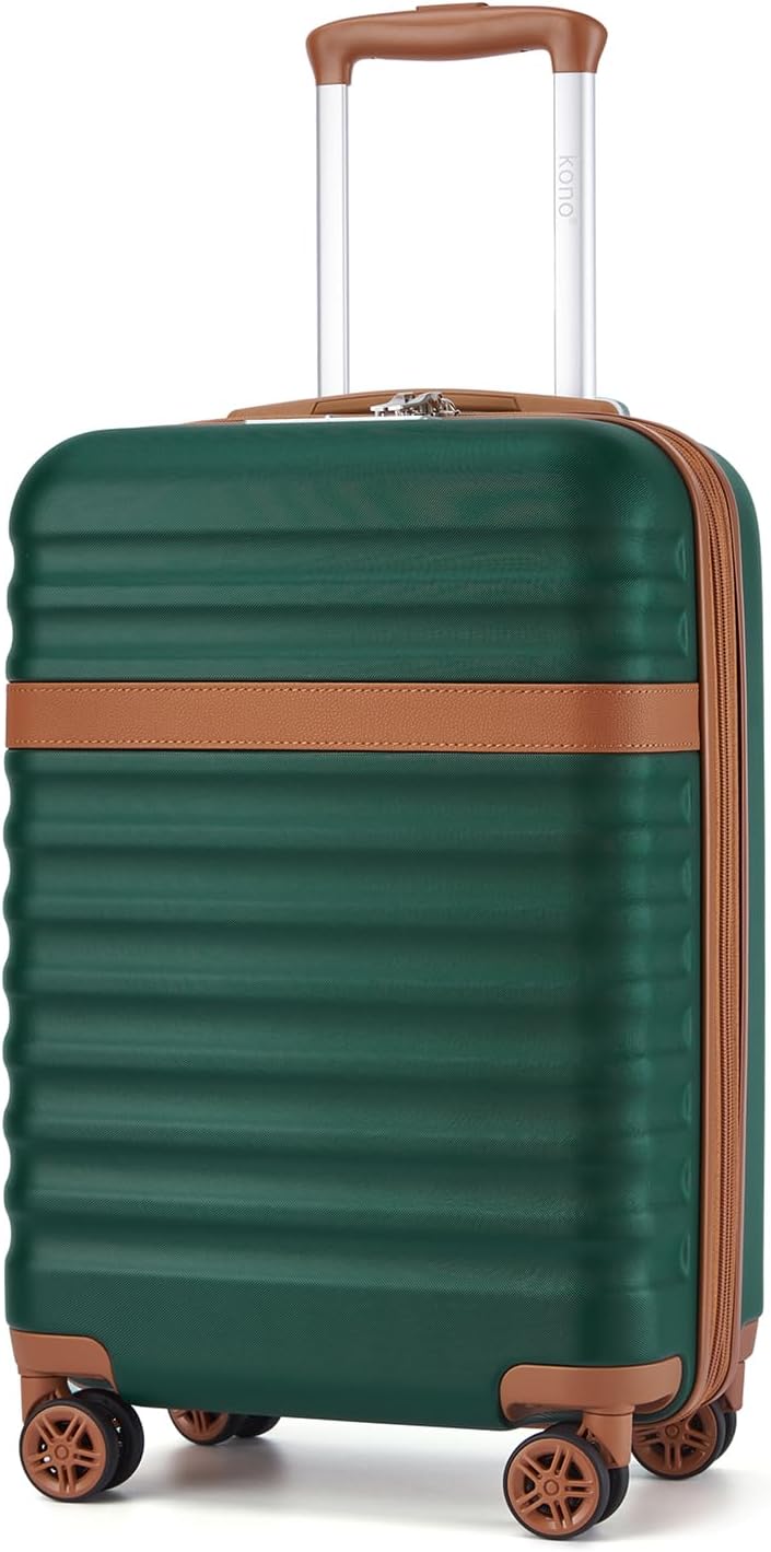 Airline Approved Carry On Luggage 22x14x9 inches, with TSA Lock, 20 Inch Expandable Lightweight Hardshell Suitcase (Navy, Suitable for 1-3 Days of Travel)