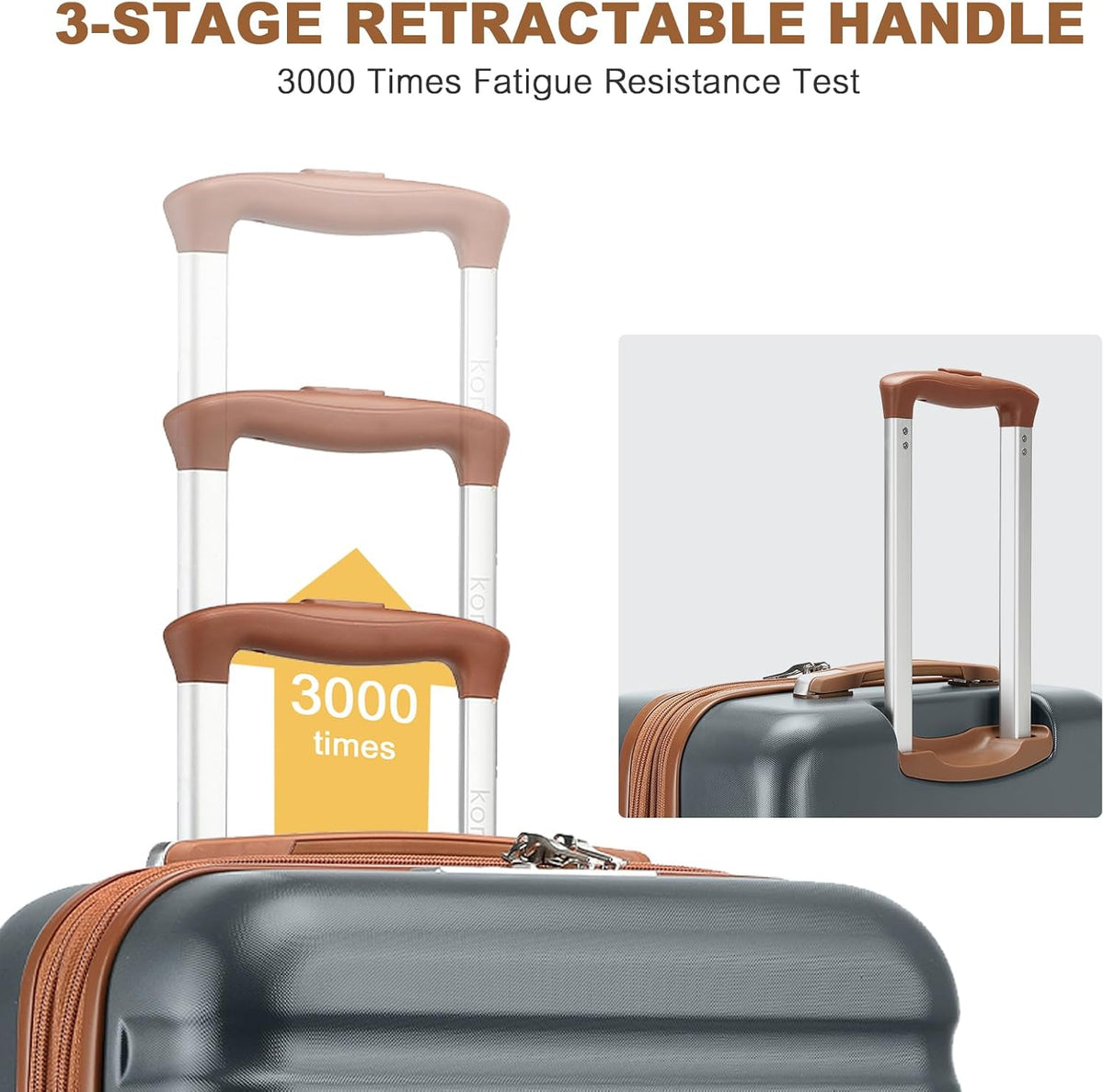 Airline Approved Carry On Luggage 22x14x9 inches, with TSA Lock, 20 Inch Expandable Lightweight Hardshell Suitcase (Navy, Suitable for 1-3 Days of Travel)