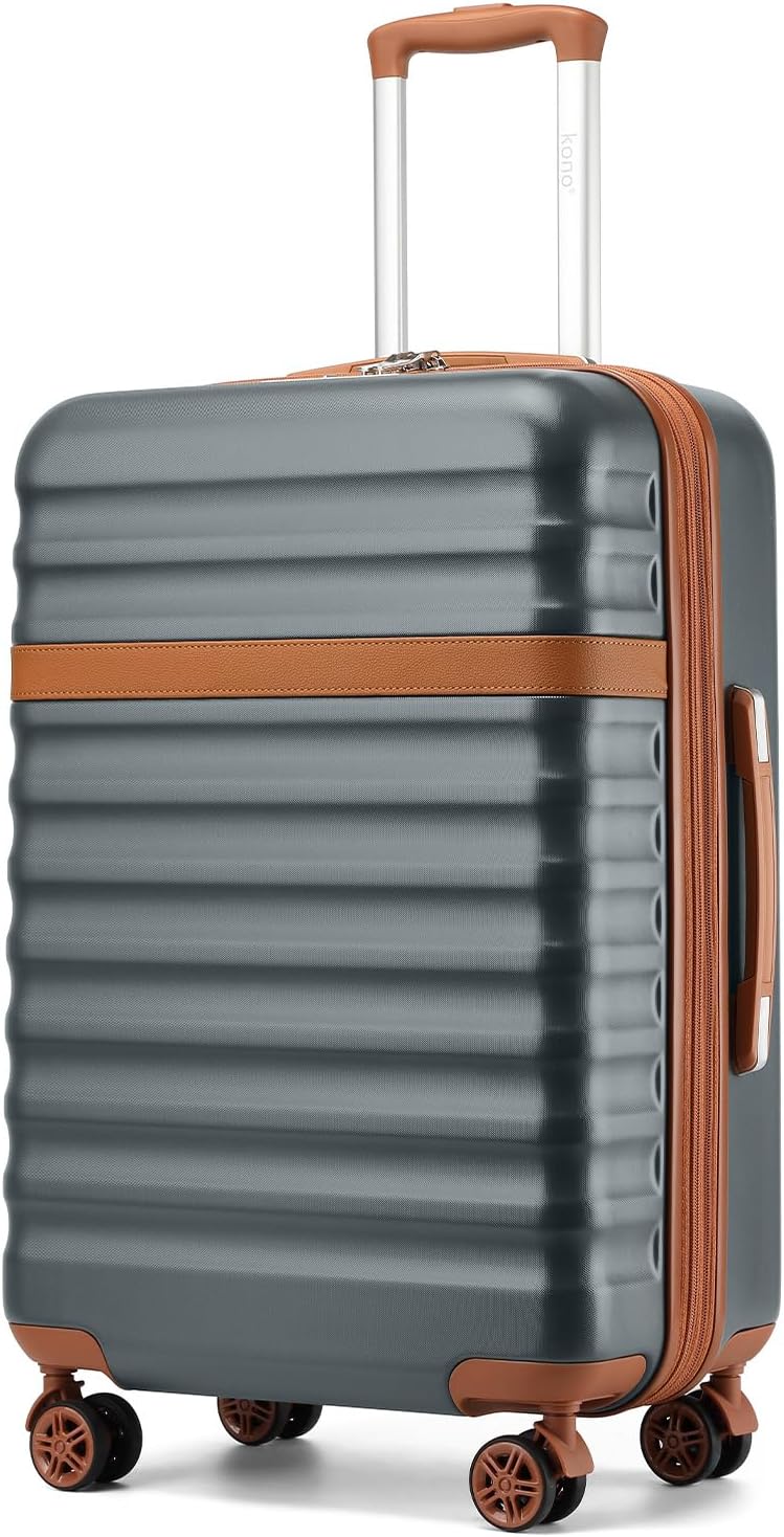 Airline Approved Carry On Luggage 22x14x9 inches, with TSA Lock, 20 Inch Expandable Lightweight Hardshell Suitcase (Navy, Suitable for 1-3 Days of Travel)