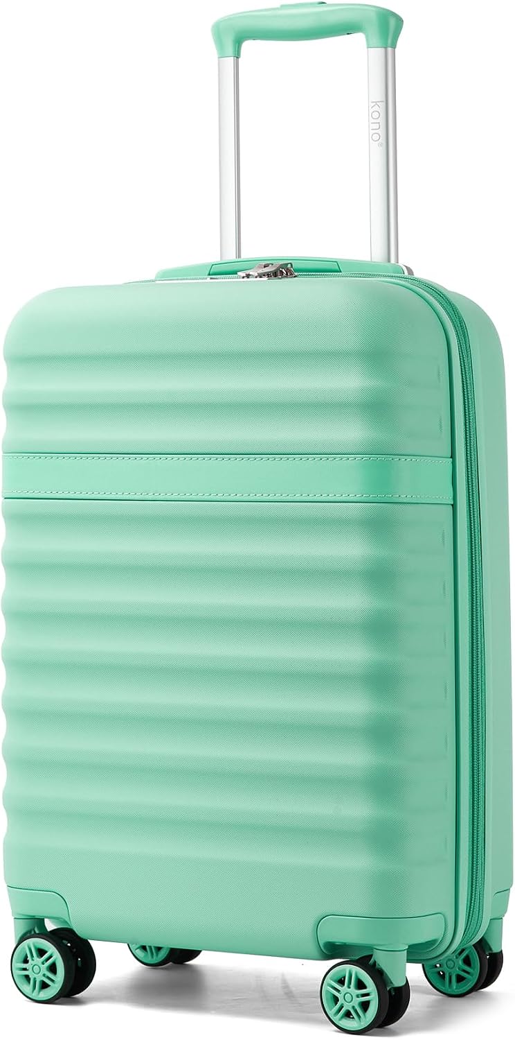 Airline Approved Carry On Luggage 22x14x9 inches, with TSA Lock, 20 Inch Expandable Lightweight Hardshell Suitcase (Navy, Suitable for 1-3 Days of Travel)