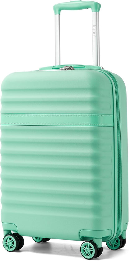 Airline Approved Carry On Luggage 22x14x9 inches, with TSA Lock, 20 Inch Expandable Lightweight Hardshell Suitcase (Navy, Suitable for 1-3 Days of Travel)