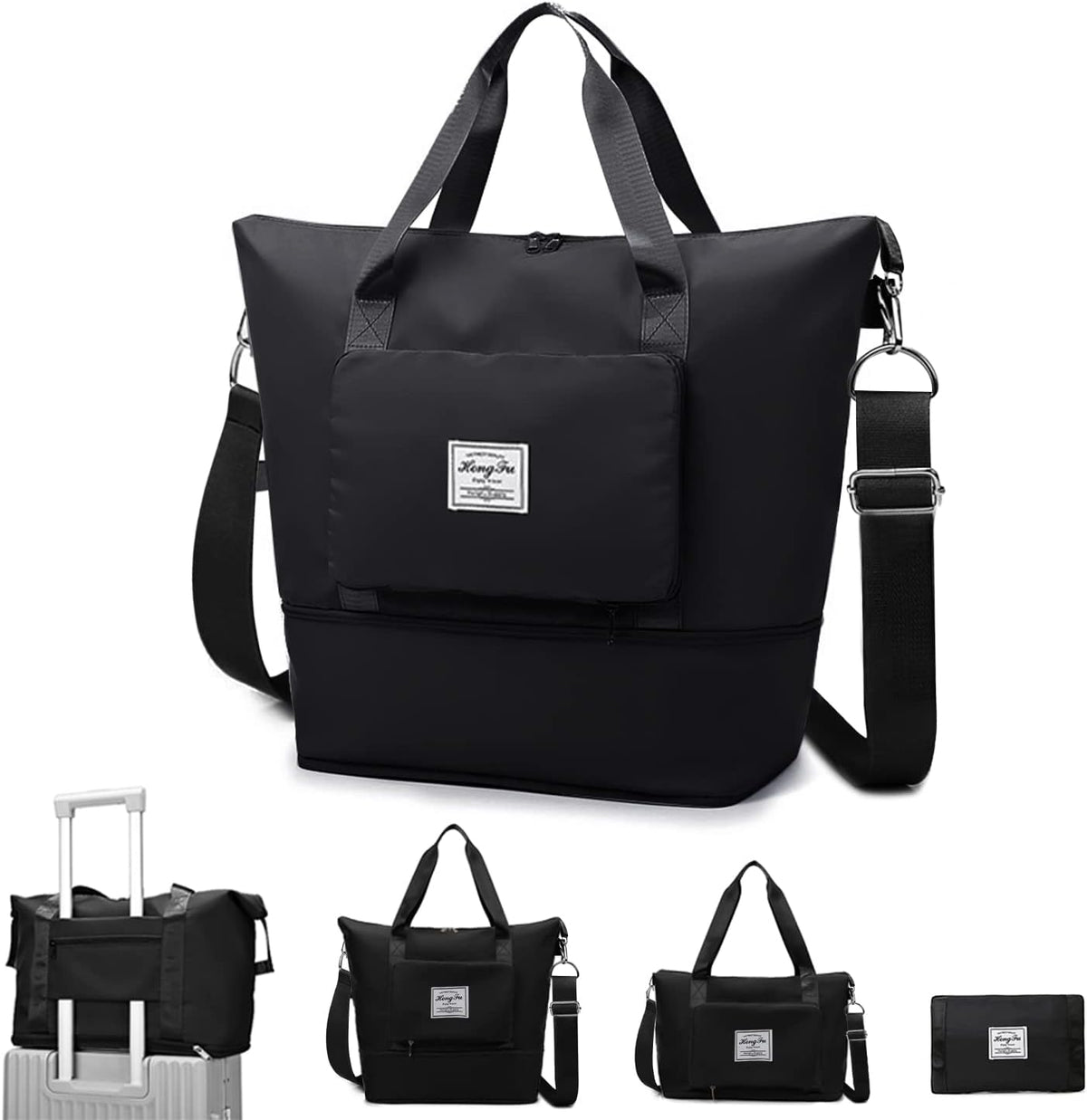 Travel Duffel Tote Bag,Travel Weekender Overnight Bags Women Carry On Bag Totes for Airplanes,Sports Gym Duffle with Trolley Sleeve