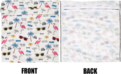 3pcs Cloth Diaper Wet Dry Bags Waterproof Reusable Wet Bag with 2 Zipper Pockets & Handle Washable Laundry Bags for Travel Beach Pool Daycare Yoga Gym Exercise Swimsuits