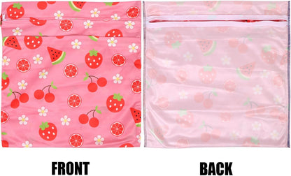 3pcs Cloth Diaper Wet Dry Bags Waterproof Reusable Wet Bag with 2 Zipper Pockets & Handle Washable Laundry Bags for Travel Beach Pool Daycare Yoga Gym Exercise Swimsuits