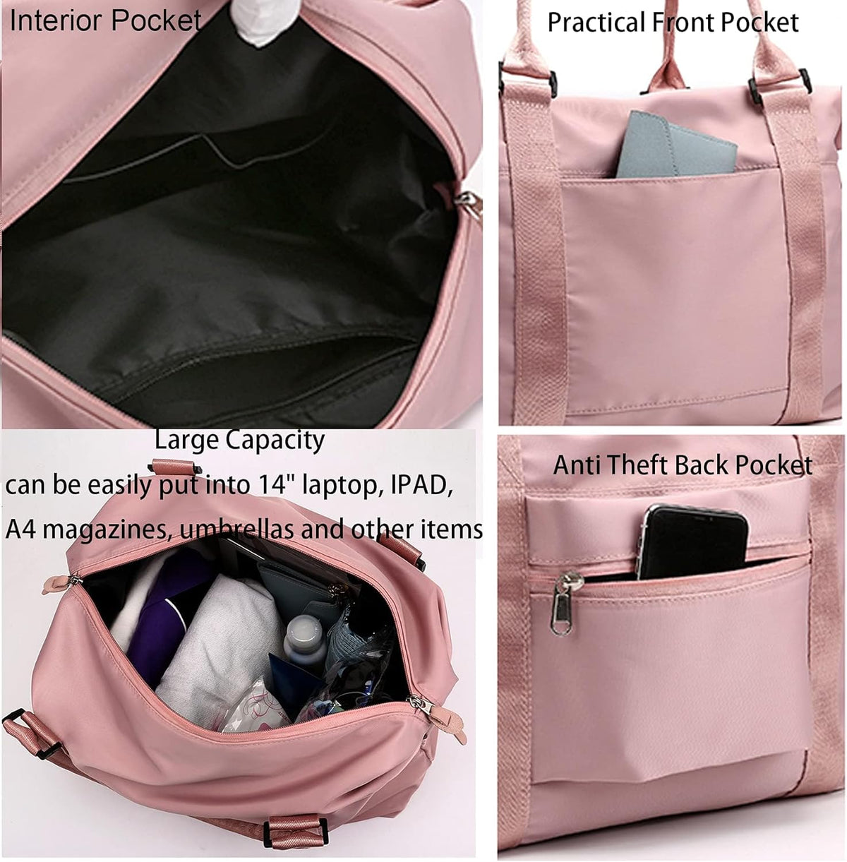 Women Tote Bag Travel Duffel Bag Carry On Luggage Bag Sports Bag