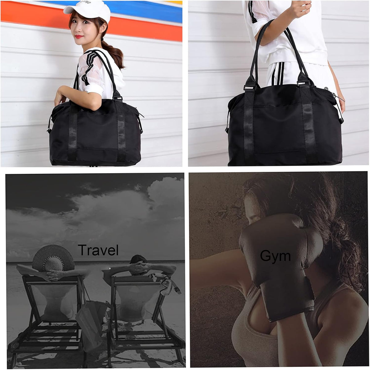 Women Tote Bag Travel Duffel Bag Carry On Luggage Bag Sports Bag