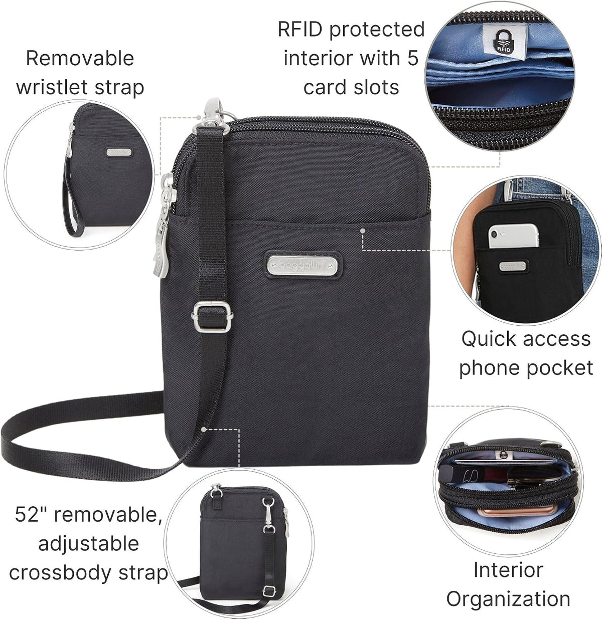 The New Classic Collection Take Two RFID Bryant Crossbody - Colors B