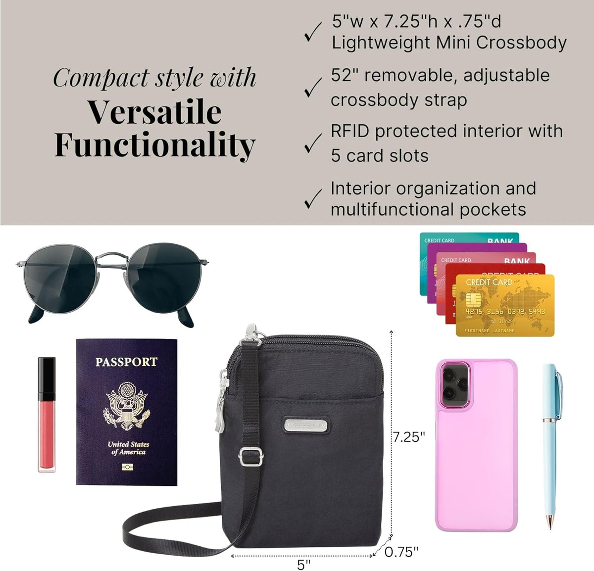 The New Classic Collection Take Two RFID Bryant Crossbody - Colors B