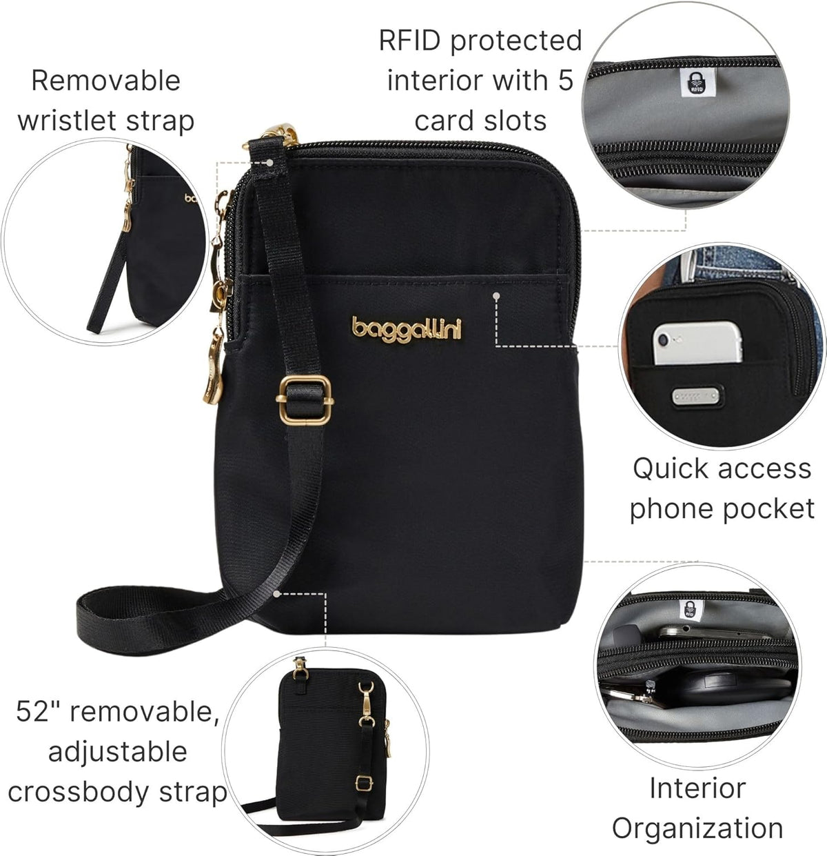 The New Classic Collection Take Two RFID Bryant Crossbody - Colors B