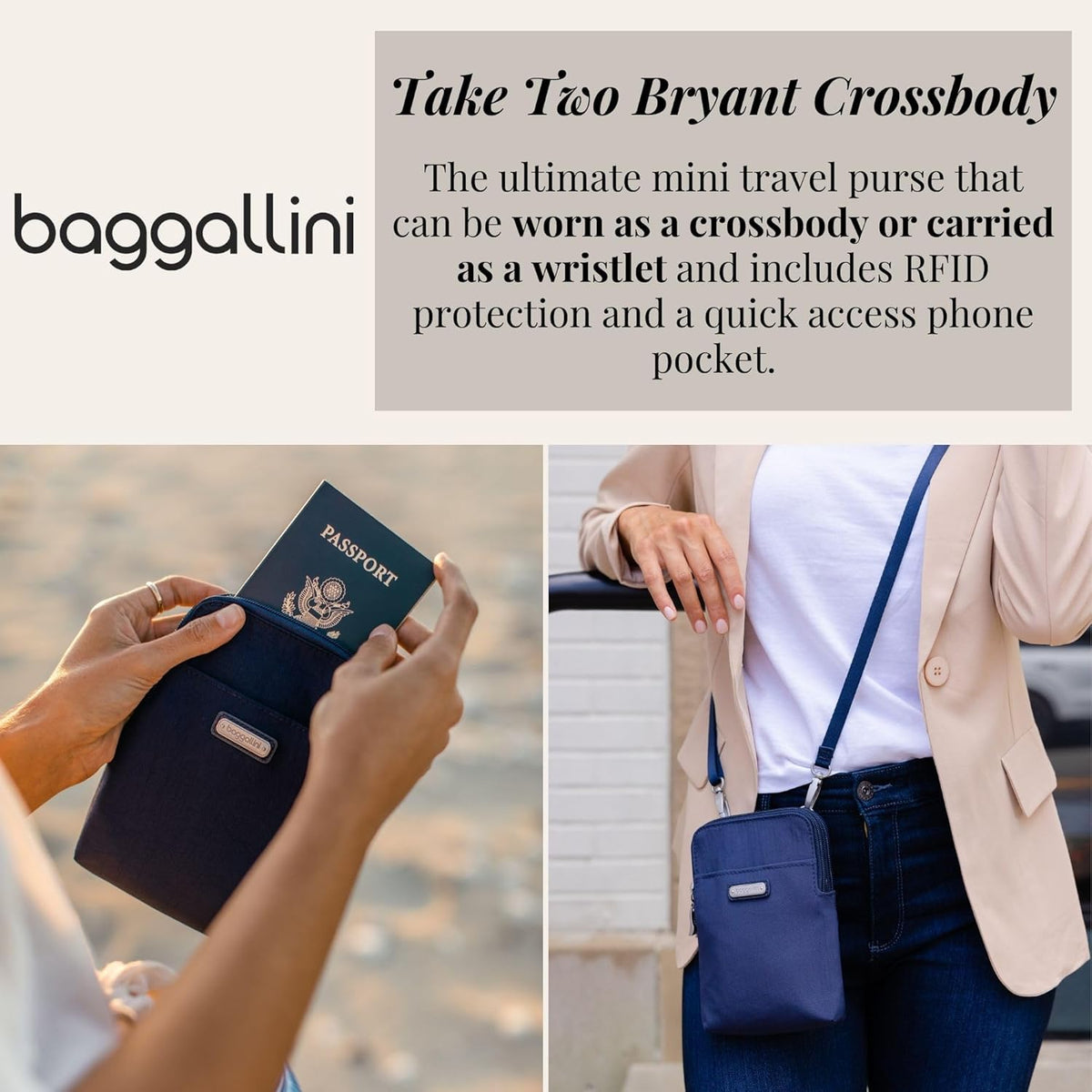 The New Classic Collection Take Two RFID Bryant Crossbody - Colors B