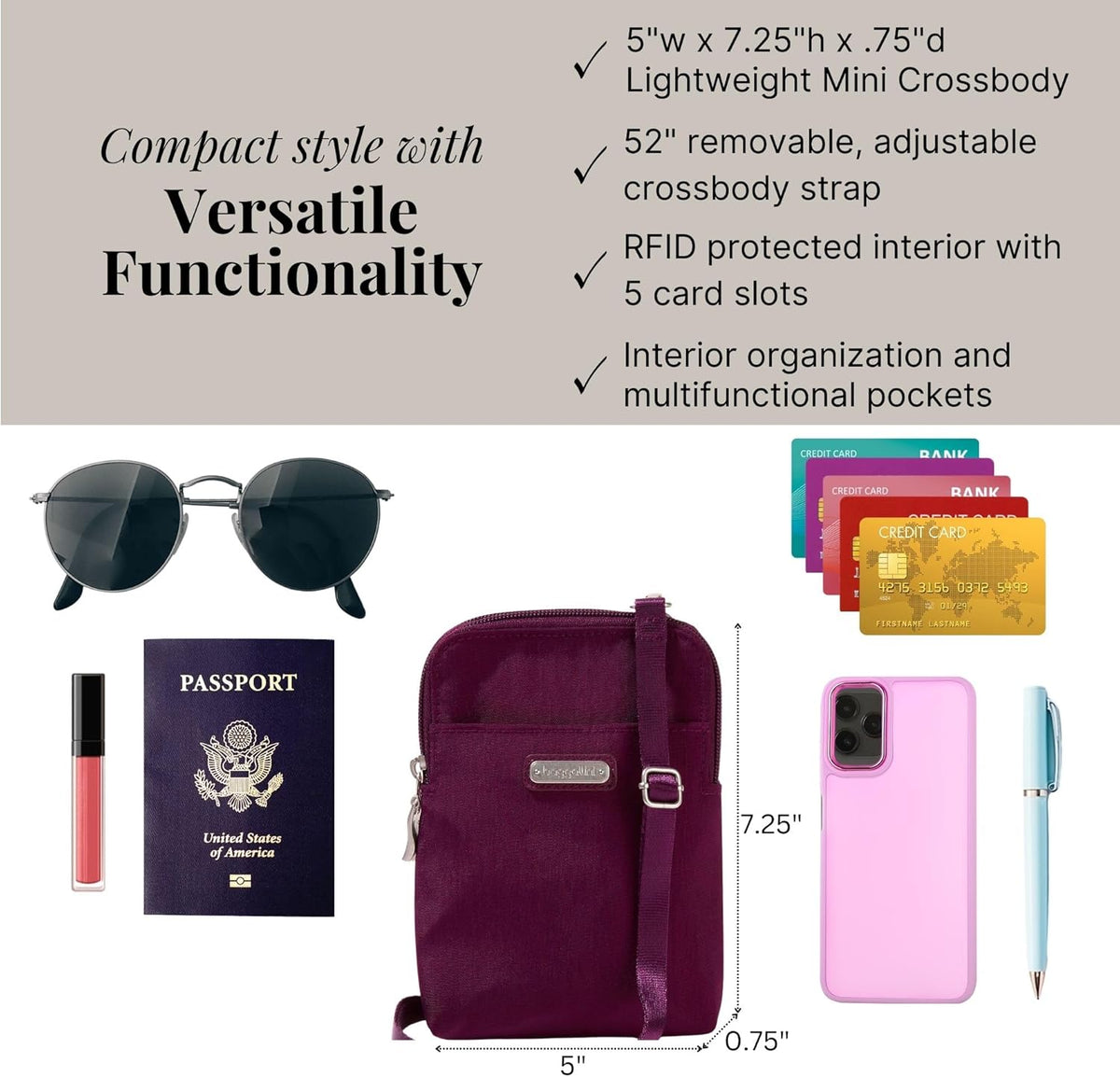 The New Classic Collection Take Two RFID Bryant Crossbody - Colors B
