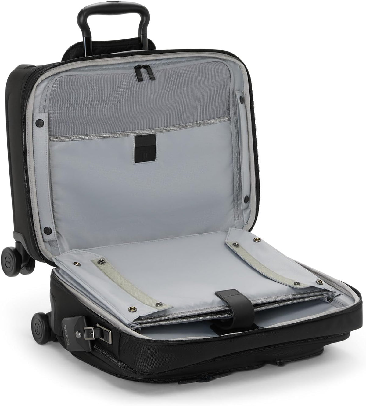 Alpha Deluxe Expandable 4-Wheeled Laptop Briefcase - 15 Inch Computer Bag for Men and Women