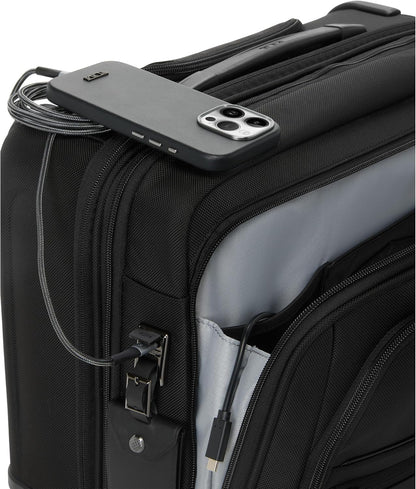 Alpha Deluxe Expandable 4-Wheeled Laptop Briefcase - 15 Inch Computer Bag for Men and Women