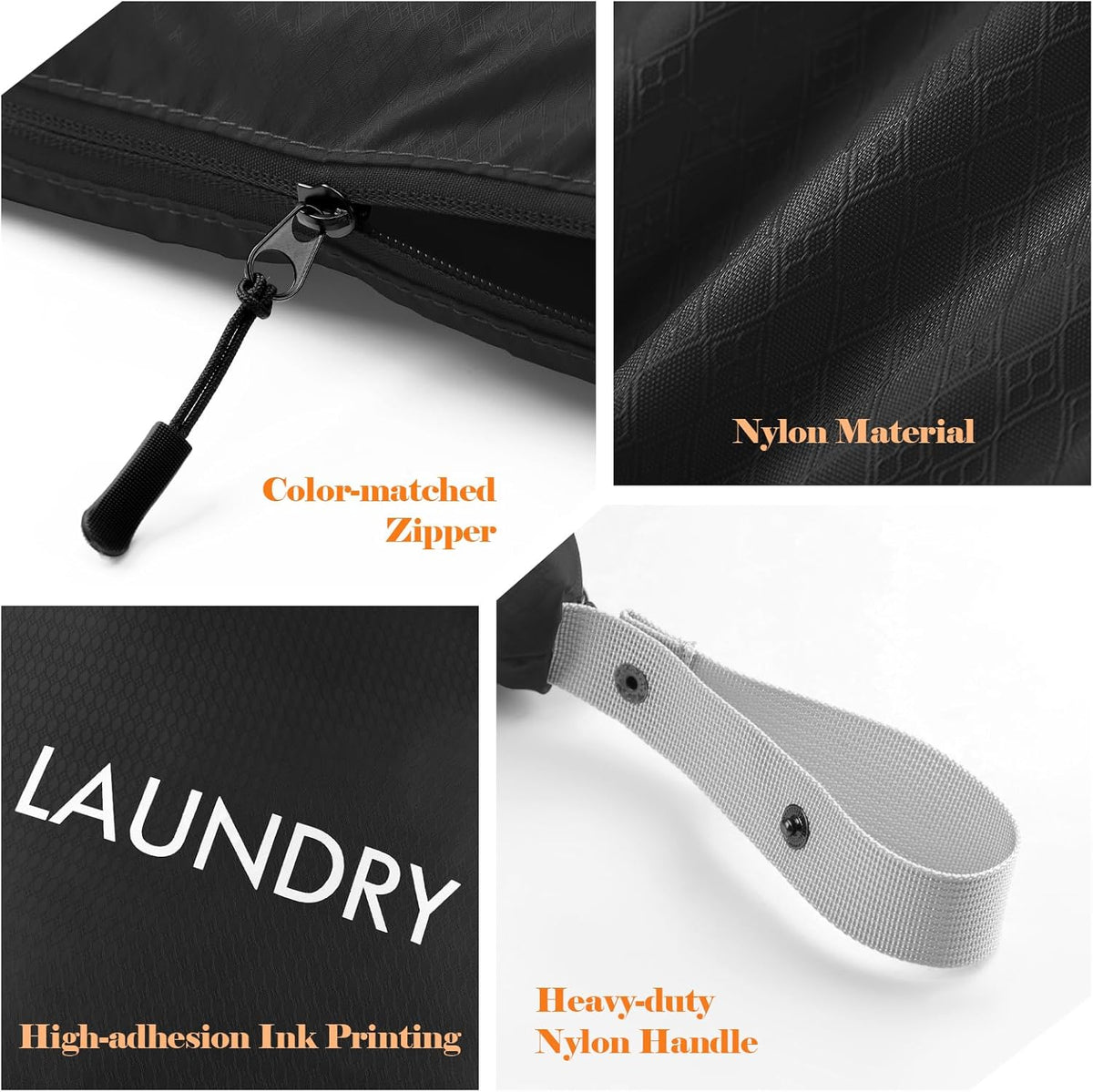 2-Pack Travel Laundry Bags | Washable Wet Dry Bags for Gym | Odor-Resistant Dirty Clothes Organizer | Waterproof Swimsuit & Workout Gear Pouch with Heavy-Duty Zipper