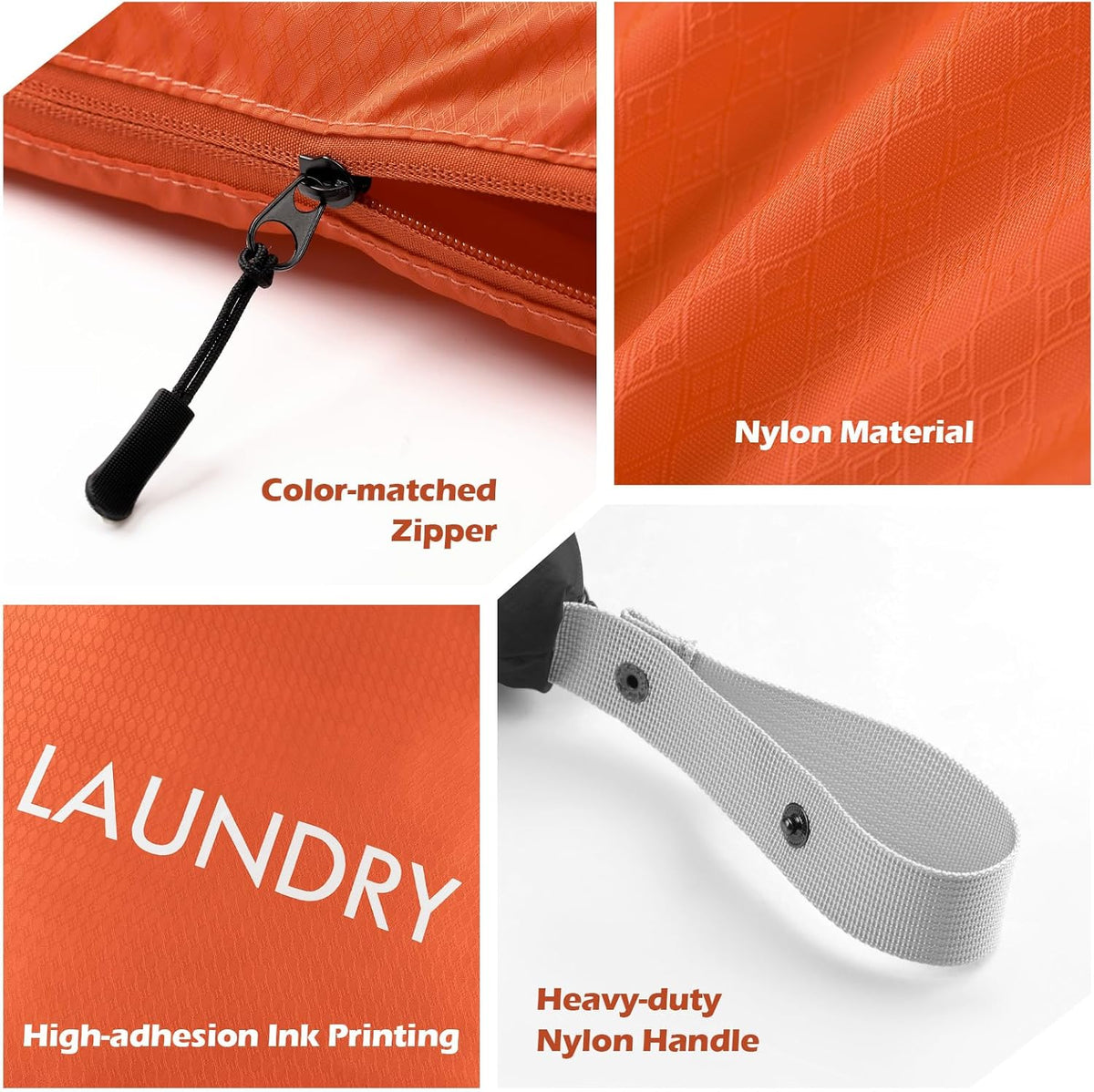 2-Pack Travel Laundry Bags | Washable Wet Dry Bags for Gym | Odor-Resistant Dirty Clothes Organizer | Waterproof Swimsuit & Workout Gear Pouch with Heavy-Duty Zipper