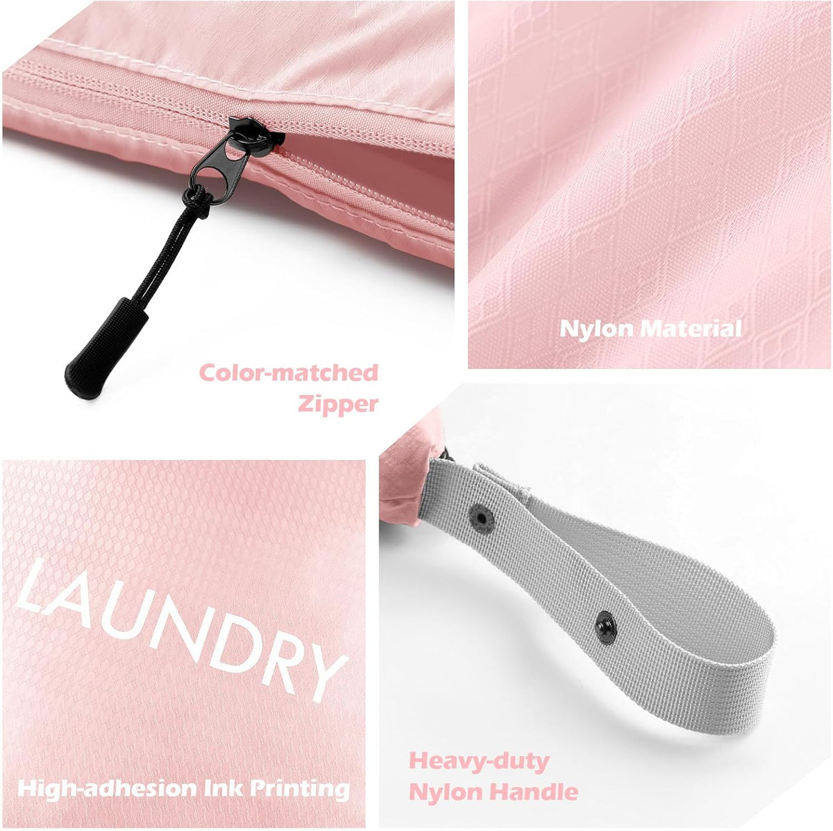 2-Pack Travel Laundry Bags | Washable Wet Dry Bags for Gym | Odor-Resistant Dirty Clothes Organizer | Waterproof Swimsuit & Workout Gear Pouch with Heavy-Duty Zipper