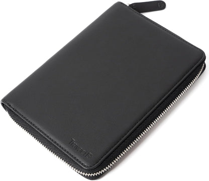 Full Grain Leather Family Passport Holder for 4 Passports - RFID Passport Holder and Travel Document Organizer - Large Leather Travel Wallet for Families - Camel