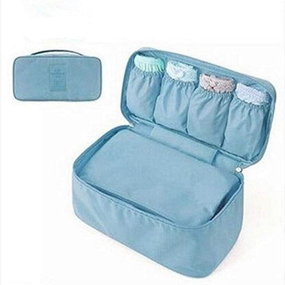 Bra Underwear Storage Bag Travel Bag Trip Handbag Luggage Traveling Bag Pouch Case Suitcase Space Saver Container Bags (grey)