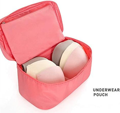 Bra Underwear Storage Bag Travel Bag Trip Handbag Luggage Traveling Bag Pouch Case Suitcase Space Saver Container Bags (grey)