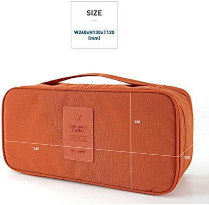 Bra Underwear Storage Bag Travel Bag Trip Handbag Luggage Traveling Bag Pouch Case Suitcase Space Saver Container Bags (grey)