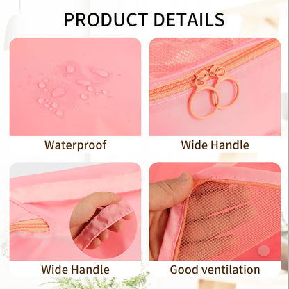 Packing Cubes for Suitcases, Travel Luggage Organizer Bags, Suitcase Organizer Bags Set for Carry on Luggage Travel Essentials, Pink