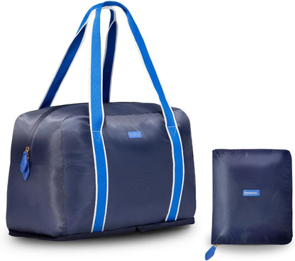 Foldable Duffle Bag for Travel | Lightweight, Water-Resistant, Multifunctional Carry On Bag | Sustainable and Durable Nylon