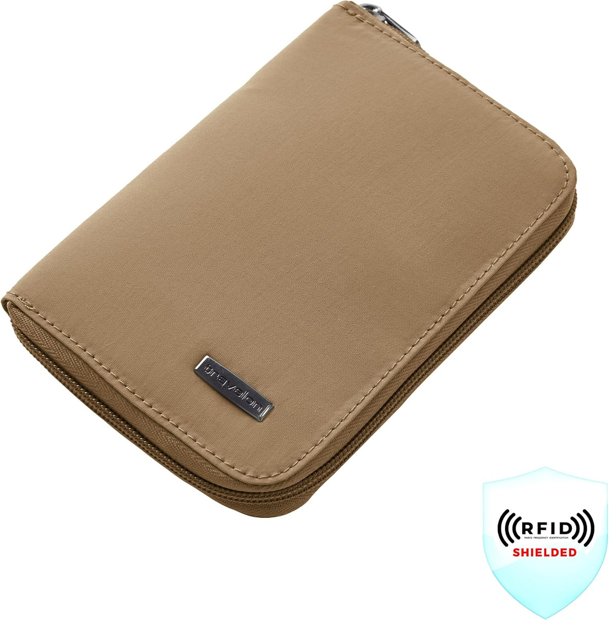 RFID Blocking Passport Zip Wallet
