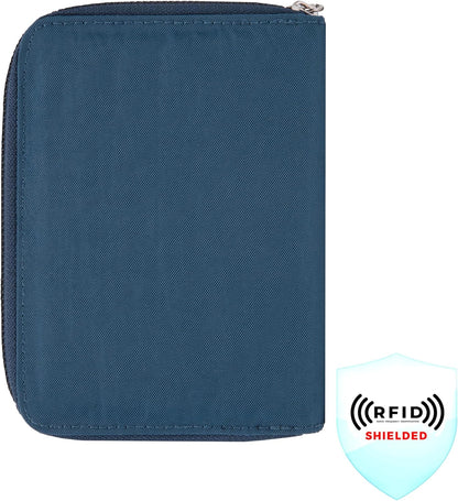 RFID Blocking Passport Zip Wallet