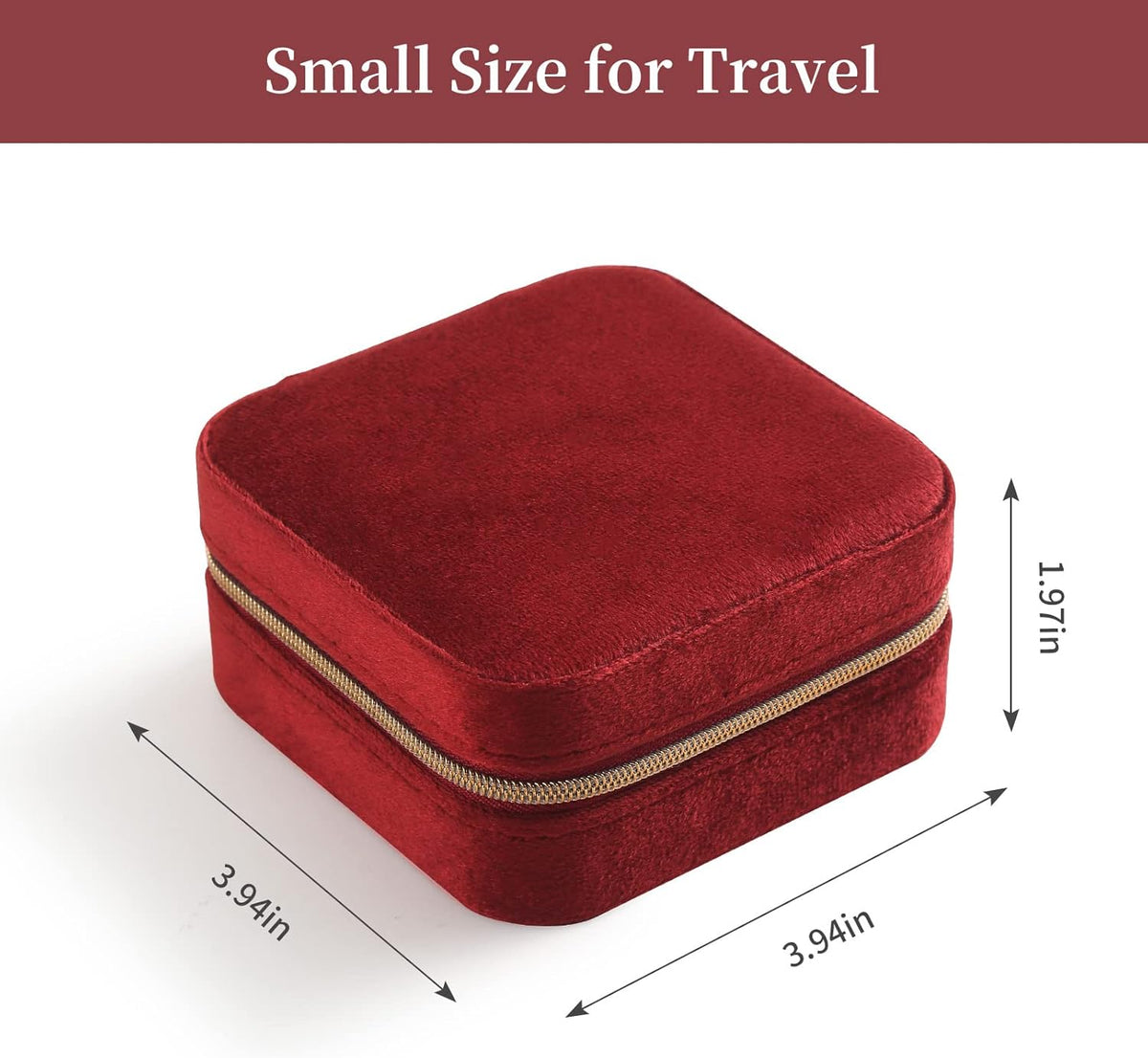 Travel Jewelry Case, Small Jewelry Box Portable Jewelry Travel Organizer Display Storage Case for Rings Earring Necklace Bracelet, Gift for Women Girls, Green