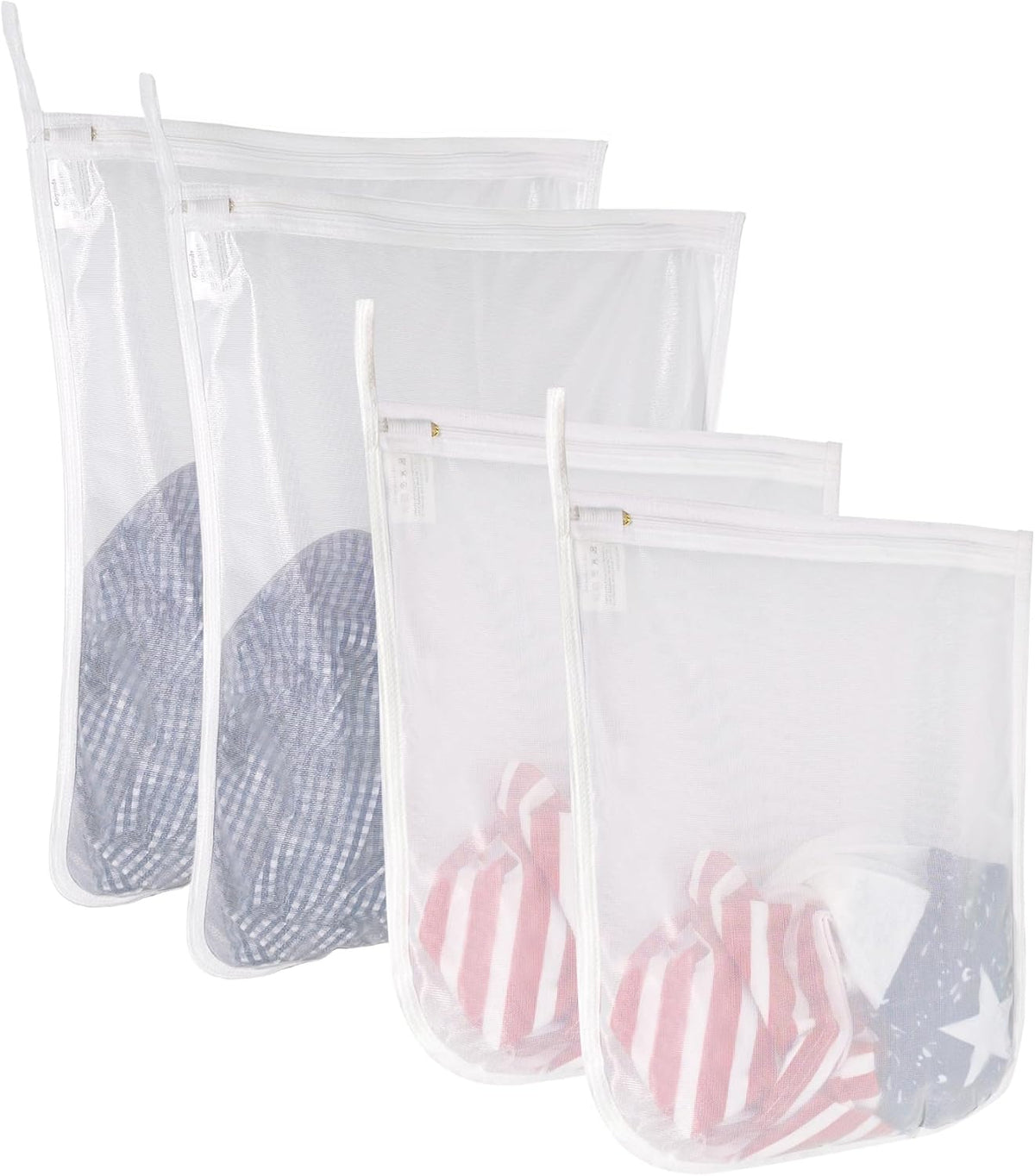 2 Pack Delicates Laundry Bags, Fine Mesh Wash Bag with Hanging Loop | Large for Lingerie, Shirts, Sweaters, Underwear, Bra, Silk, Socks